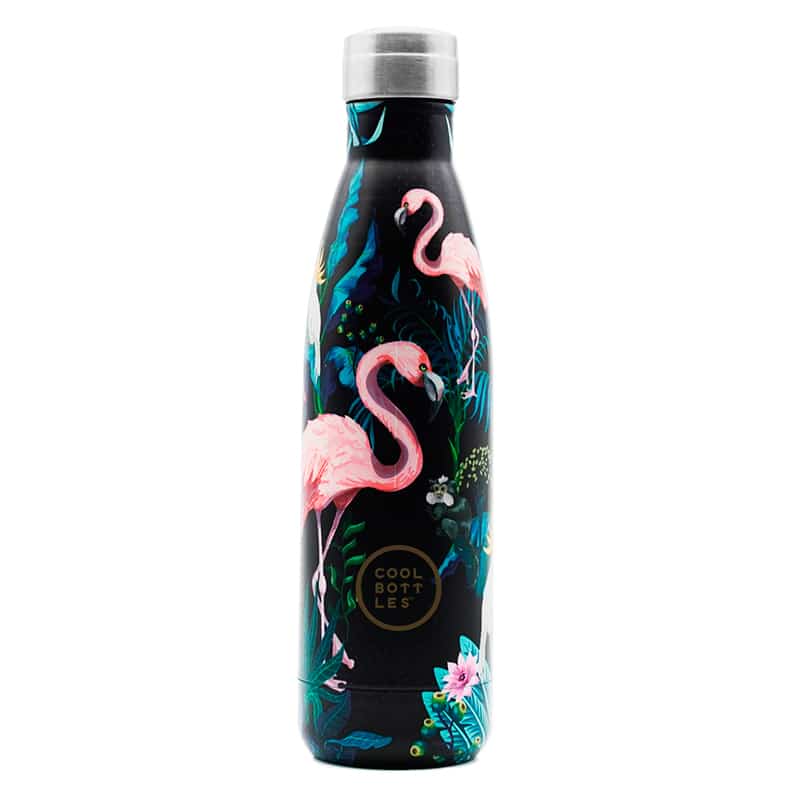 Botella de agua térmica Tropical Flamingo
