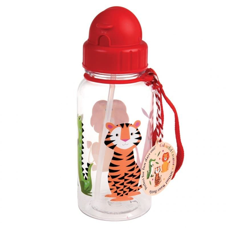 Botella agua reutilizable tritán Tarrasa sin BPA con pajita 650ml  PERSONALIZABLE