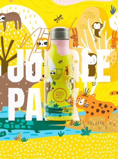 botella de agua térmica jungle park