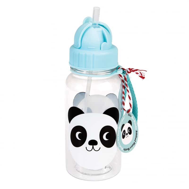 Botella de Agua con Pajita y Asa Oso Panda Pandarama