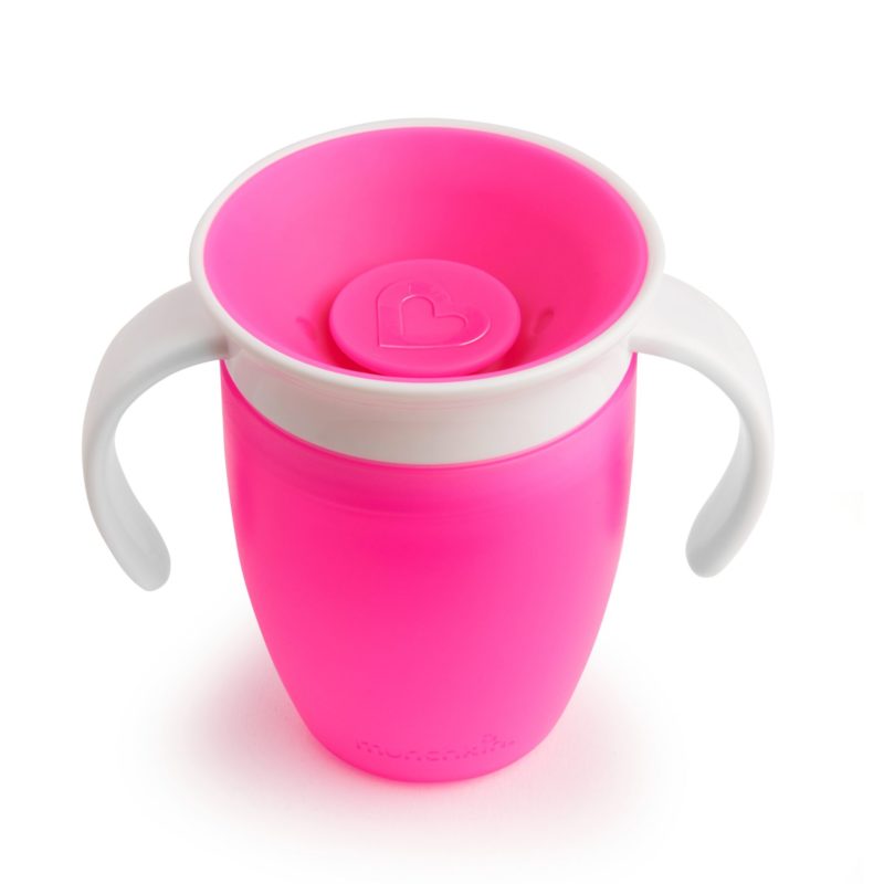 Taza antigoteo rosa Munchkin