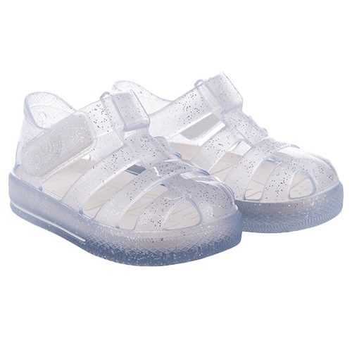 Cangrejeras Infantil Star Glitter Transparente