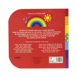 Libro infantil arco iris combel trasera