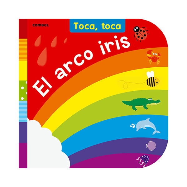 Libro infantil arcoiris toca+toca