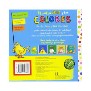 Libro infantil el Pollo Pepe y los colores-trasera