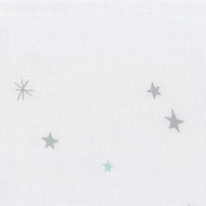 Muselina bambú Stars & Moon Silver Lassig-4