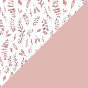 babero muselina pink leaves bebe-au-lait-babyniceness-2