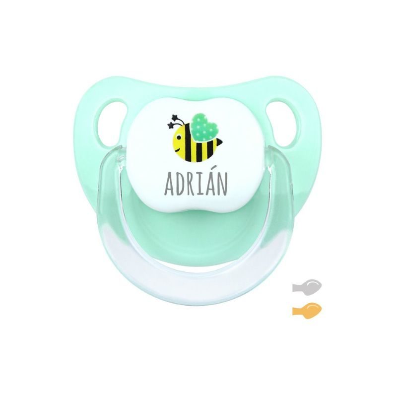 chupete-baby-decorado-abeja-mint-personalizado