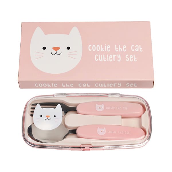 set-cubiertos infantiles-cookie-the-cat-babyniceness-3