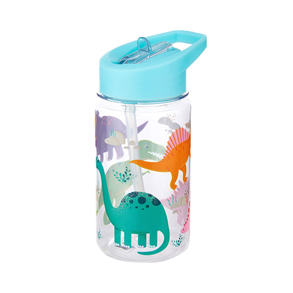 Botella con pajita Roarsome Dinosaurs Personalizable