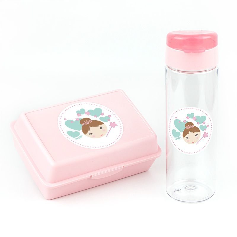 pack-botella-600ml-fiambrera-infantil-hada-rosa-sin-personalizar