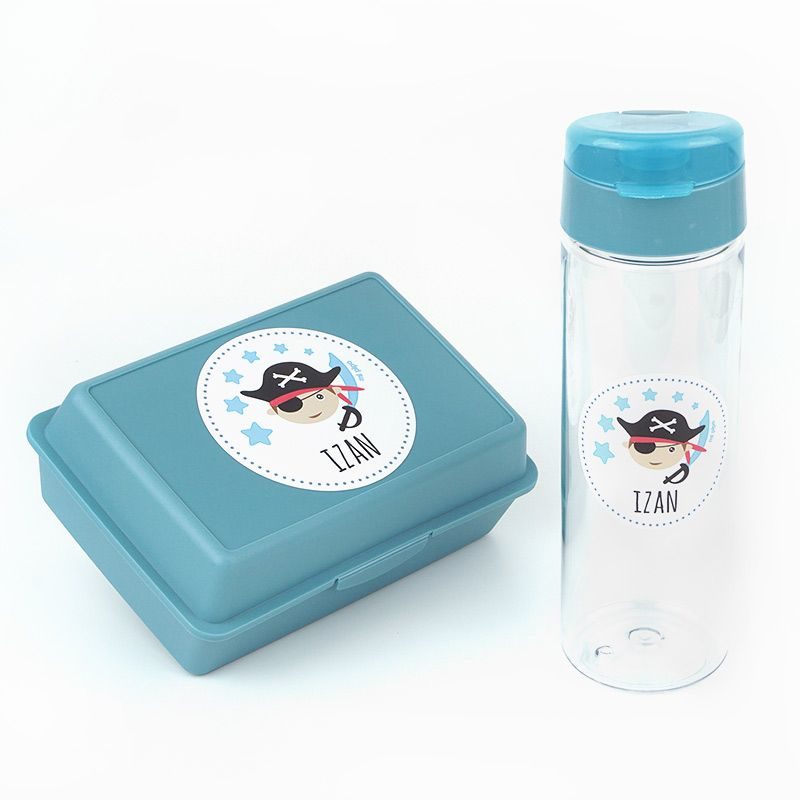 pack-botella-600ml-fiambrera-infantil-pirata-azul-personalizadas