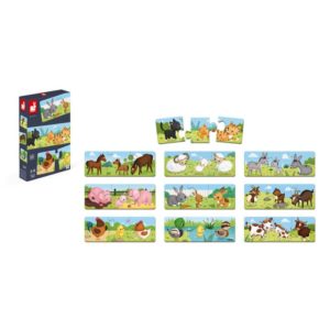 10 puzzles 3 piezas animales