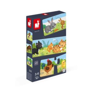 Puzzles 3 piezas animales