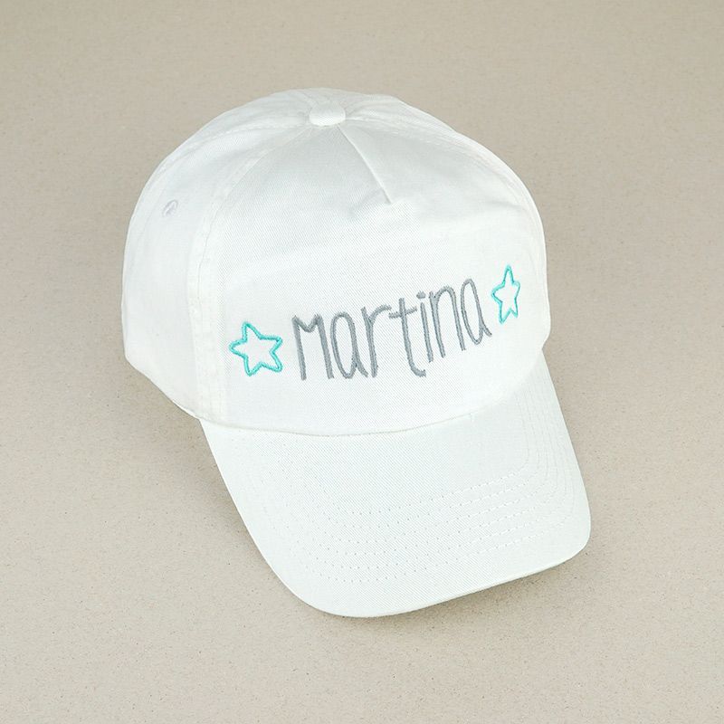 Existencia trabajo transferencia de dinero Gorra con nombre Blanca | Babyniceness