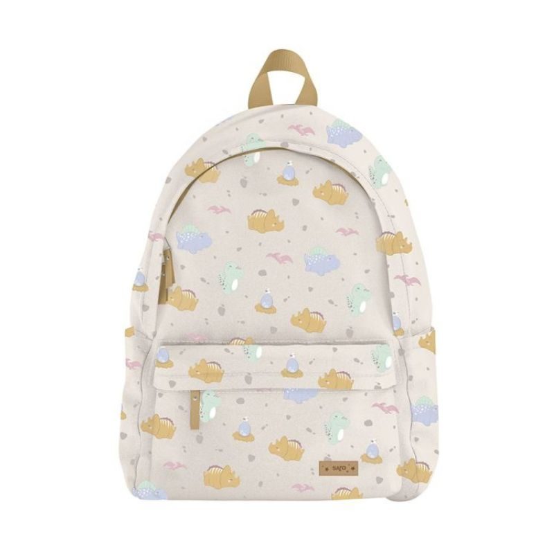 Mochila Guardería Arcoiris Soft Beige personalizada