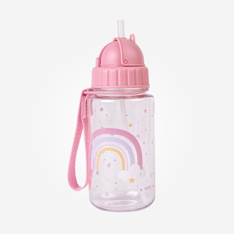 Botella termo con pajita 400 ml Baby Livia color rosa — LAS4LUNAS