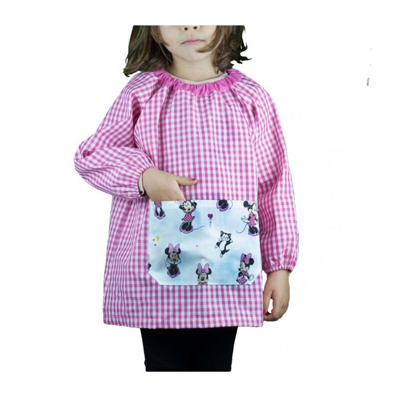 babi-sin-botones-con-bolsillo-tela-minnie-para-guardeia+escuela+infantil