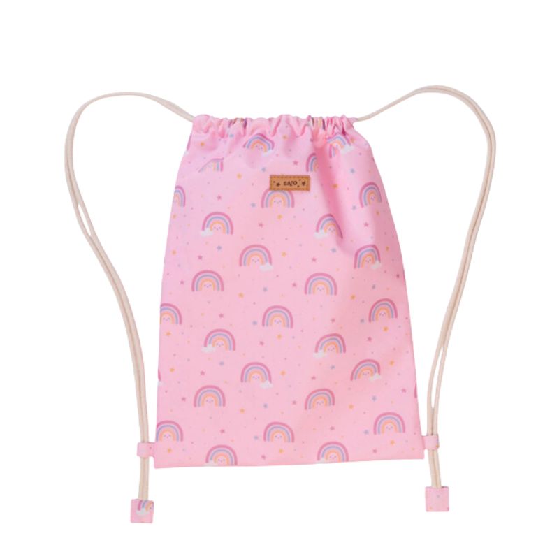 Mochila Saco impermeable Arcoiris Rosa